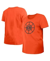 New Era Women's Orange Detroit Pistons 2023/24 City Edition T-Shirt
