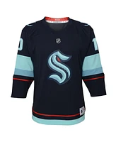 Outerstuff Big Boys and Girls Matty Beniers Navy Seattle Kraken Alternate Replica Player Jersey