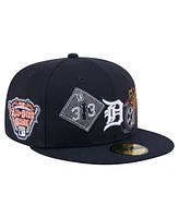 New Era Men's Navy Detroit Tigers State Stitch 59Fifty Fitted Hat