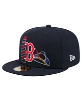 New Era Men's Navy Boston Red Sox State Stitch 59Fifty Fitted Hat