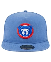 New Era Men's Light Blue Chicago Cubs Championship Side Flag A-Frame 59Fifty Fitted Hat