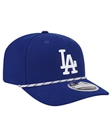 New Era Men's Royal Los Angeles Dodgers Multi-Rope 9Seventy Stretch-Snap Hat