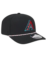 New Era Men's Black Arizona Diamondbacks Multi-Rope 9Seventy Stretch-Snap Hat