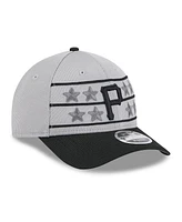 New Era Men's Gray/Black Pittsburgh Pirates 2025 Batting Practice 9Forty M-Crown Adjustable Hat