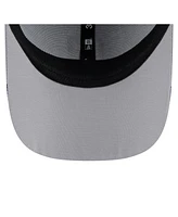 New Era Men's Gray Cleveland Guardians Linear 39Thirty Flex-Fit Hat
