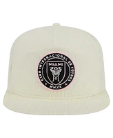 New Era Men's Cream Inter Miami Cf 2025 Kickoff Snapback Golfer Hat