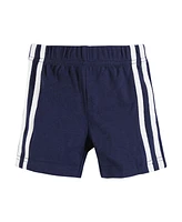 Hudson Baby Boys Shorts Bottoms 4-Pack, Red Navy, 18-24 Months