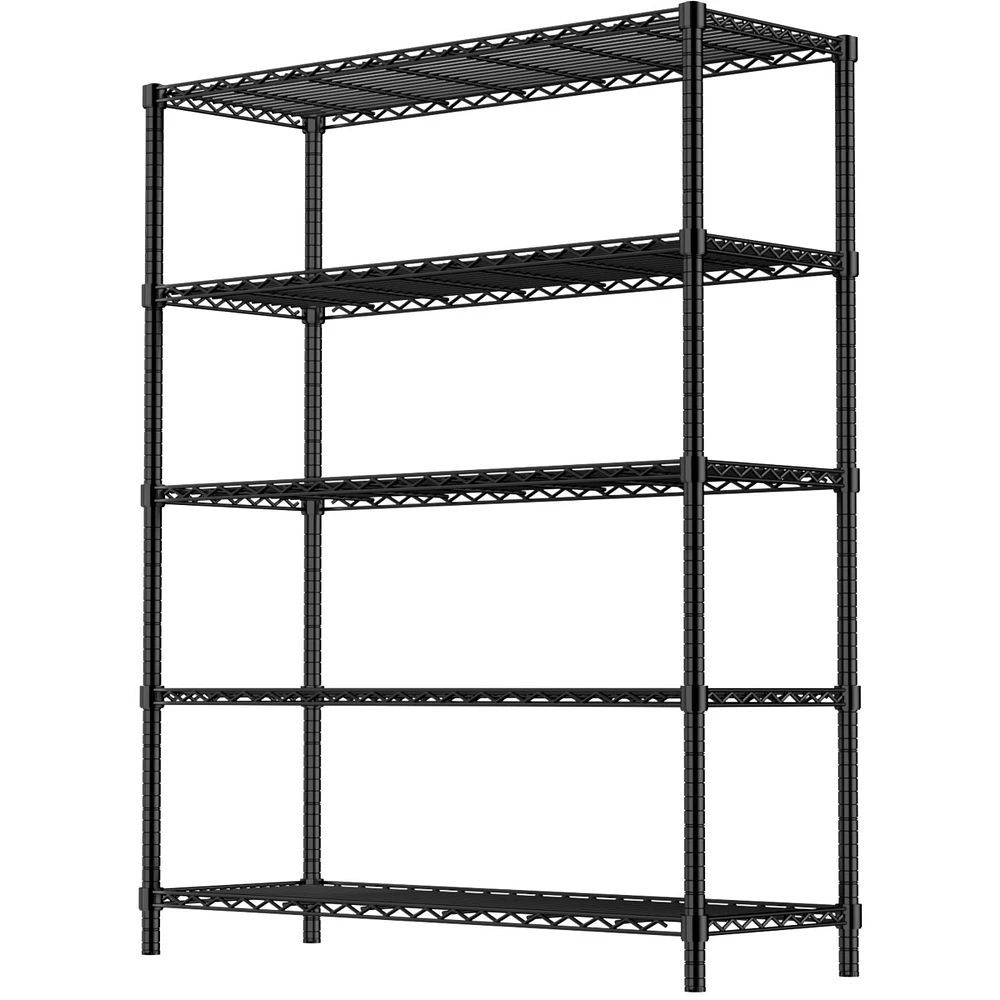 Wire Shelving Metal Storage Rack Adjustable Shelves, Standing Storage Shelf