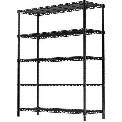 Wire Shelving Metal Storage Rack Adjustable Shelves, Standing Storage Shelf
