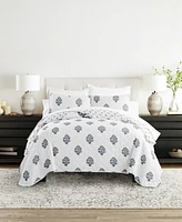 ienjoy Home Stamped Bloom Reversible -Pc. Quilt Set