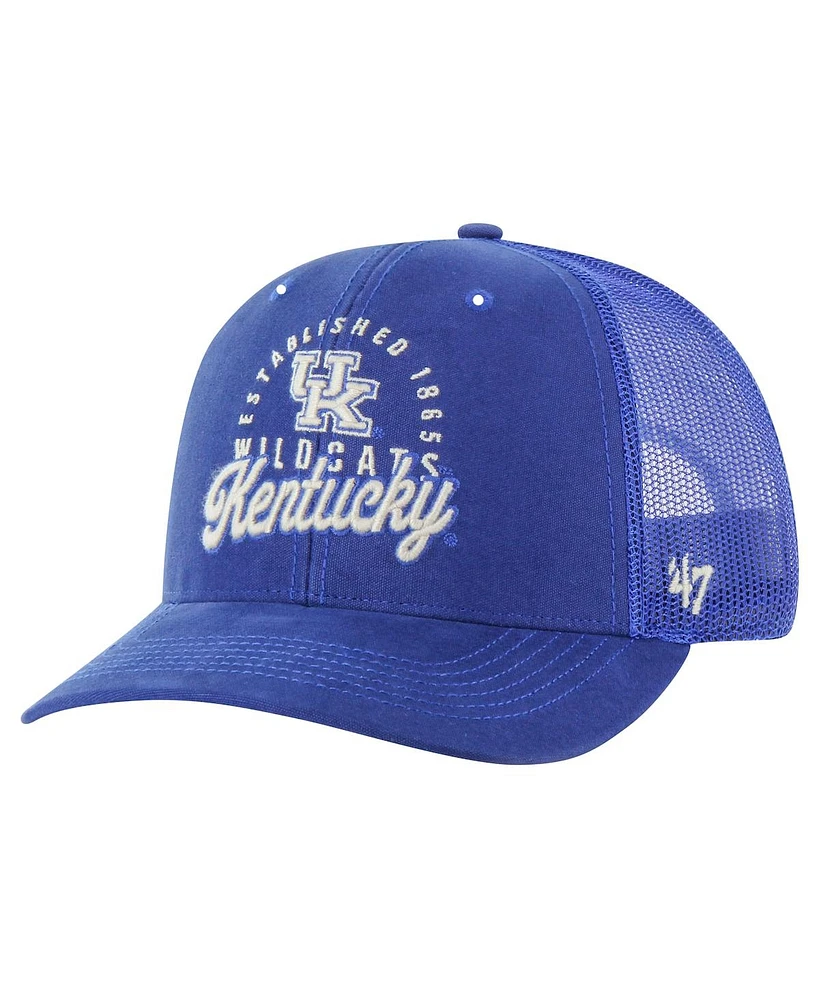 '47 Brand Men's Royal Kentucky Wildcats Pitstop Trucker Adjustable Hat