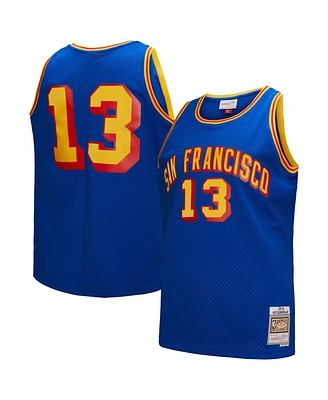 Mitchell & Ness Men's Wilt Chamberlain Royal San Francisco Warriors Hardwood Classics 1963/64 Swingman Jersey