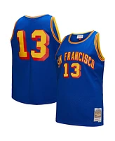 Mitchell & Ness Men's Wilt Chamberlain Royal San Francisco Warriors Hardwood Classics 1963/64 Swingman Jersey