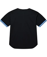 Mitchell & Ness Men's Black Kentucky Wildcats On The Clock Full-Button Fashion Jersey