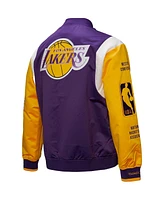 Mitchell & Ness Men's and Women's Purple Los Angeles Lakers Vintage Team Origins Satin Full-Snap Jacket