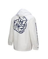 Mitchell & Ness Men's White Michigan Wolverines Coaches Full-Snap Hoodie Jacket