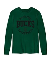 Outerstuff Preschool Hunter Green Milwaukee Bucks Around The Block Long Sleeve T-Shirt