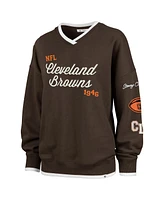 '47 Brand Women's Brown Cleveland Browns Eighties Pullover Sweatshirt