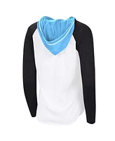 G-iii 4Her by Carl Banks Women's White Utah Hockey Club Vip Raglan Long Sleeve Hoodie T-Shirt