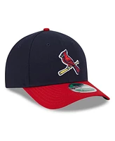 New Era Men's Navy/Red St.Louis Cardinals Player Replica 9Forty Adjustable Hat