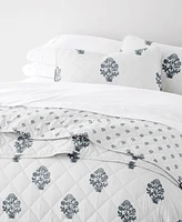 ienjoy Home Stamped Bloom Reversible -Pc. Quilt Set