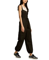 Lucky Brand Women's Cotton Utility Sleeveless Jumpsuit