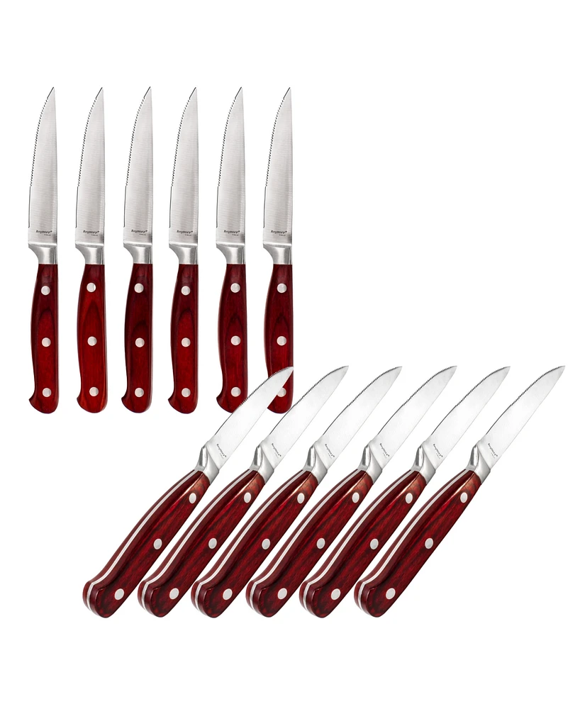 BergHOFF Pakka Wood 12-Piece Steak Knife Set