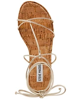Steve Madden Women's Myrtle Lace-Up Flat Sandals