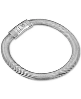 Esquire Men's Jewelry Flat Snake Chain Bracelet in Stainless Steel