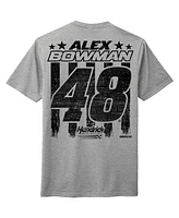 Hendrick Motorsports Team Collection Men's Heather Gray Alex Bowman Patriotic T-Shirt