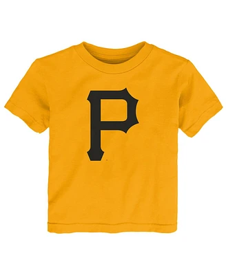 Outerstuff Toddler Gold Pittsburgh Pirates Primary Logo T-Shirt