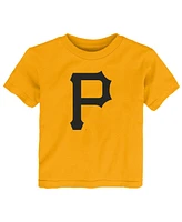 Outerstuff Toddler Gold Pittsburgh Pirates Primary Logo T-Shirt
