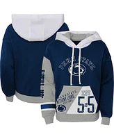 Outerstuff Big Girls Navy Penn State Nittany Lions True Fan Soft Fleece Pullover Hoodie