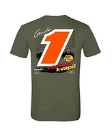 Jr Motorsports Official Team Apparel Men's Green Carson Kvapil Bass Pro Shops Car T-Shirt