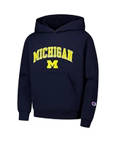 Champion Big Boys and Girls Navy Michigan Wolverines Campus Pullover Hoodie