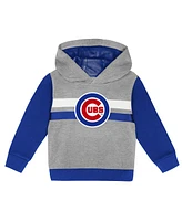 Outerstuff Toddler 2-Piece Heather Gray/Royal Chicago Cubs Wind Up Pullover Hoodie and Sweatpants Set