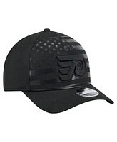 New Era Men's Black Philadelphia Flyers Game Day Stealth Flag 9FORTY A-Frame Adjustable Hat