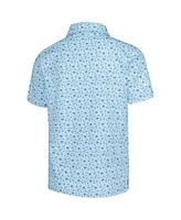 Barstool Golf Big Boys and Girls Light Blue The Players Florida Printed Polo Shirt