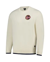 The Wild Collective Men's and Women's Cream Indiana Fever Jacquard Pullover Sweater