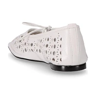 Sway Slit Leather Ballet Flats