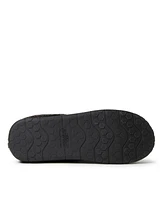 Dearfoams Men's Microsuede Moccasin Toe House Shoe Clog Slipper