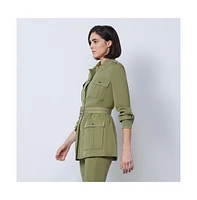 Etcetera Women's Green Safari Jacket Chatterley