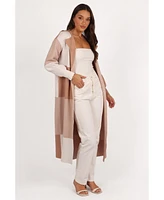 Petal and Pup Women's Kingston Large Check Long Cardigan
