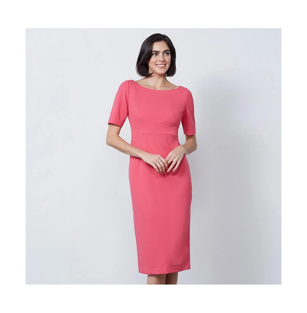Etcetera Women's Pink Spring Sheath Dress Cosmos