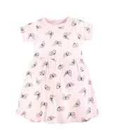 Hudson Baby Girls Cotton Dresses, Modern Botanical, 9-12 Months