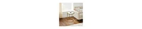 Marble & Agate Inlay End Table – Foil Finish Iron Frame for a Luxe Look