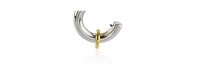 Stainless Steel Two-Tone Earrings