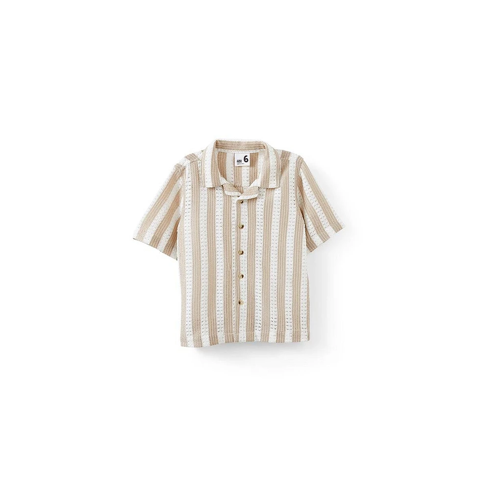 Cotton On Little Boys Cabana Short Sleeve Shirt