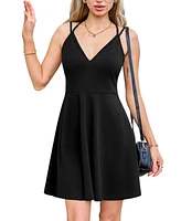 Cupshe Women's Playful Allure Black Mini Beach Dress