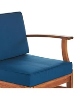 Modular Acacia Wood 7-Piece Outdoor Sectional Set